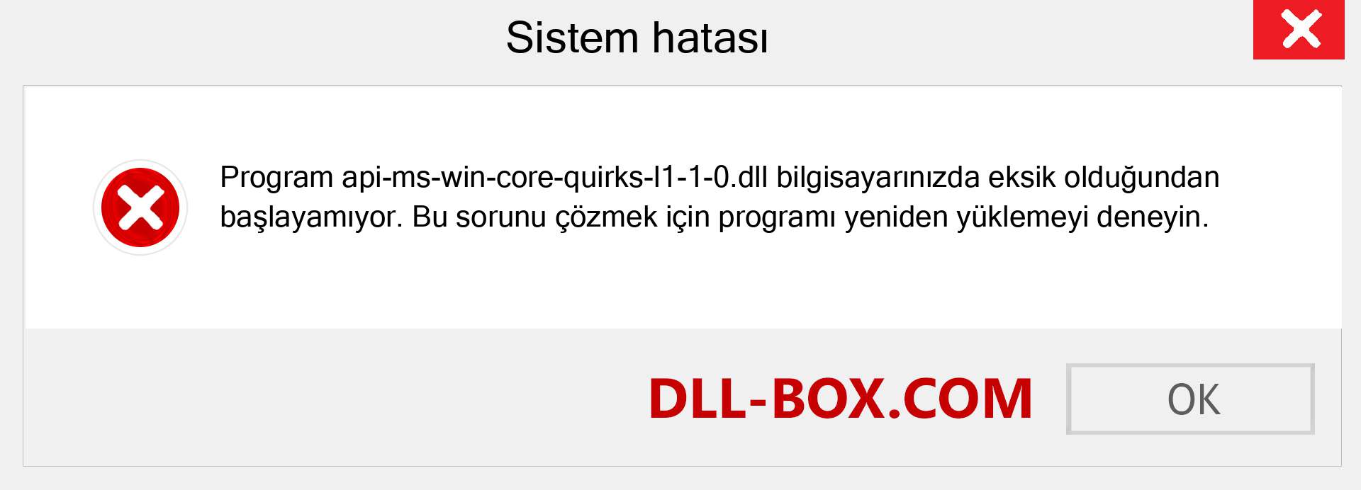 api-ms-win-core-quirks-l1-1-0.dll dosyası eksik mi? Windows 7, 8, 10 için İndirin - Windows'ta api-ms-win-core-quirks-l1-1-0 dll Eksik Hatasını Düzeltin, fotoğraflar, resimler